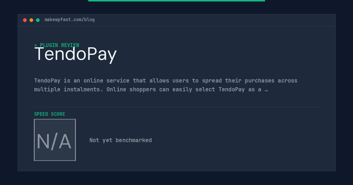 TendoPay - MakeWPFast