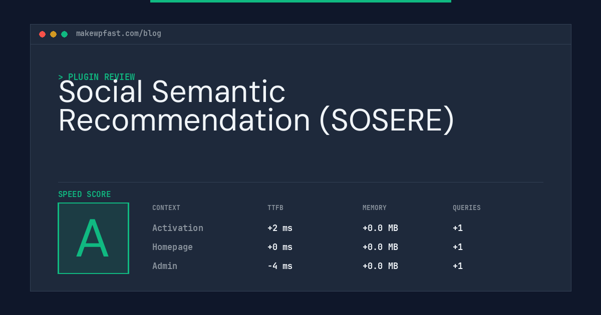 Social Semantic Recommendation (SOSERE) - MakeWPFast