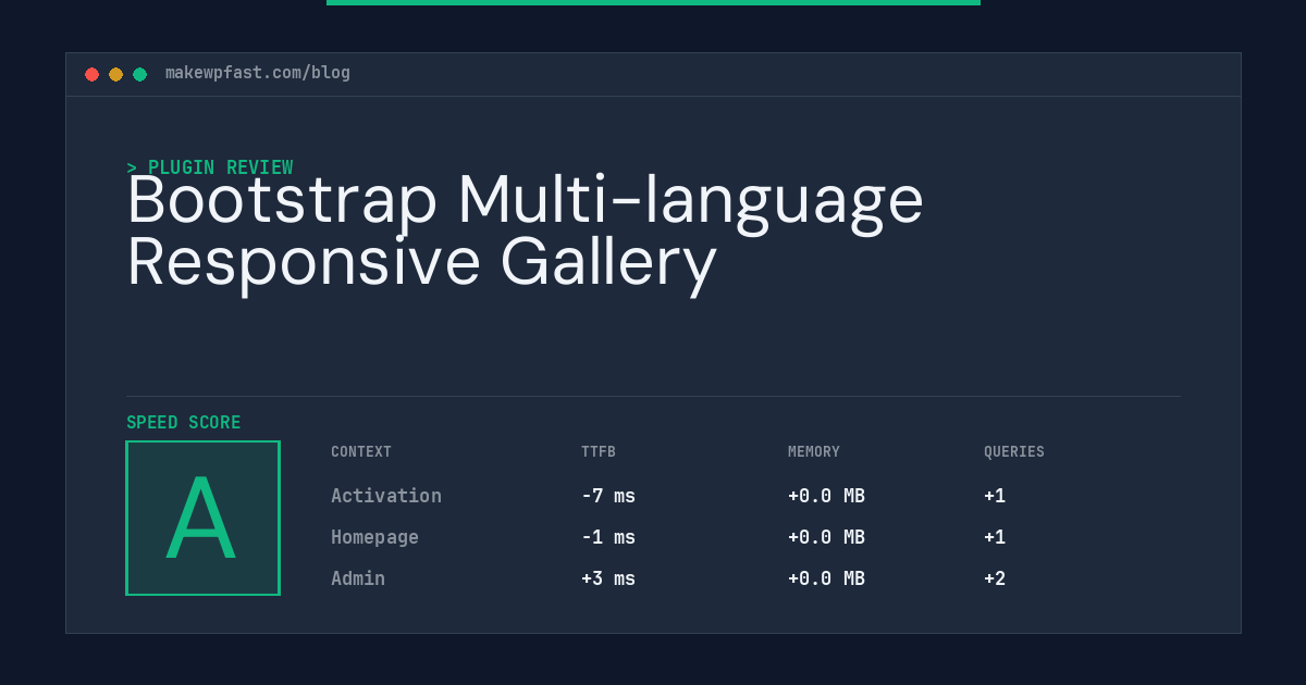Bootstrap Multi-language Responsive Gallery - MakeWPFast