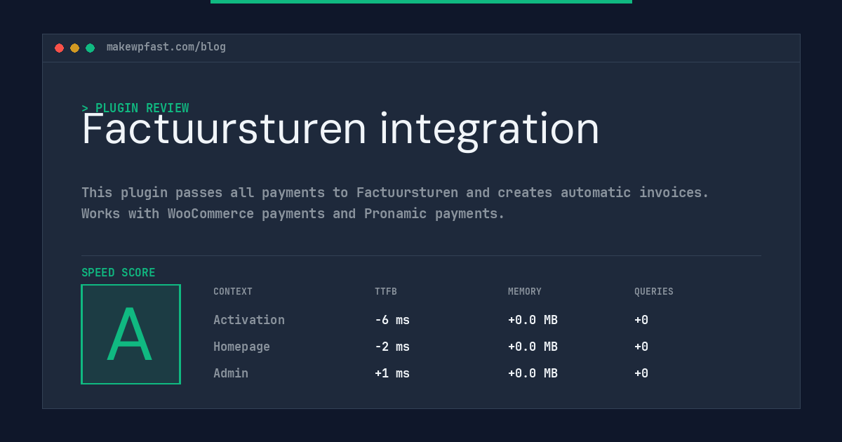 Factuursturen integration - MakeWPFast