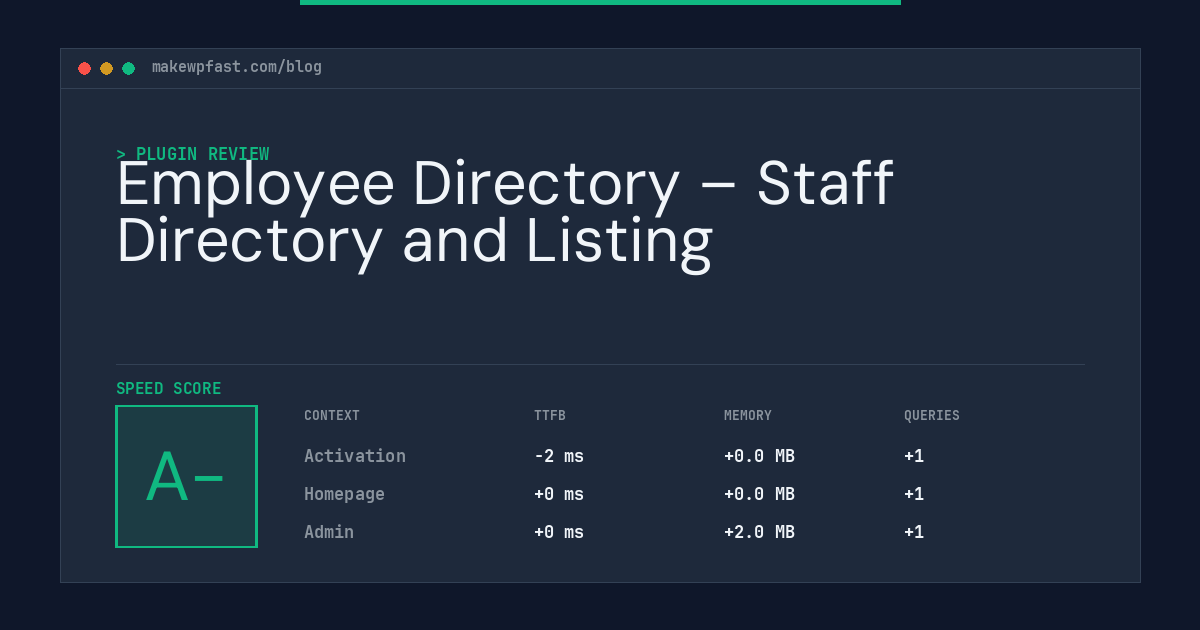Employee Directory – Staff Directory and Listing - MakeWPFast