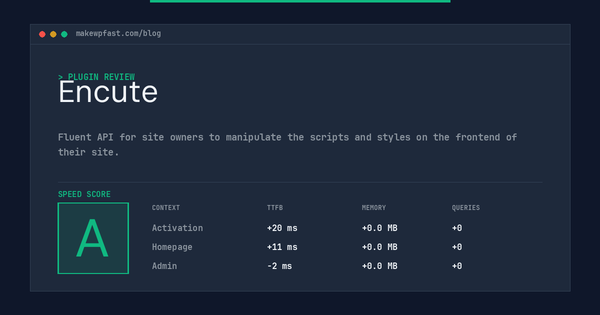 Encute - MakeWPFast