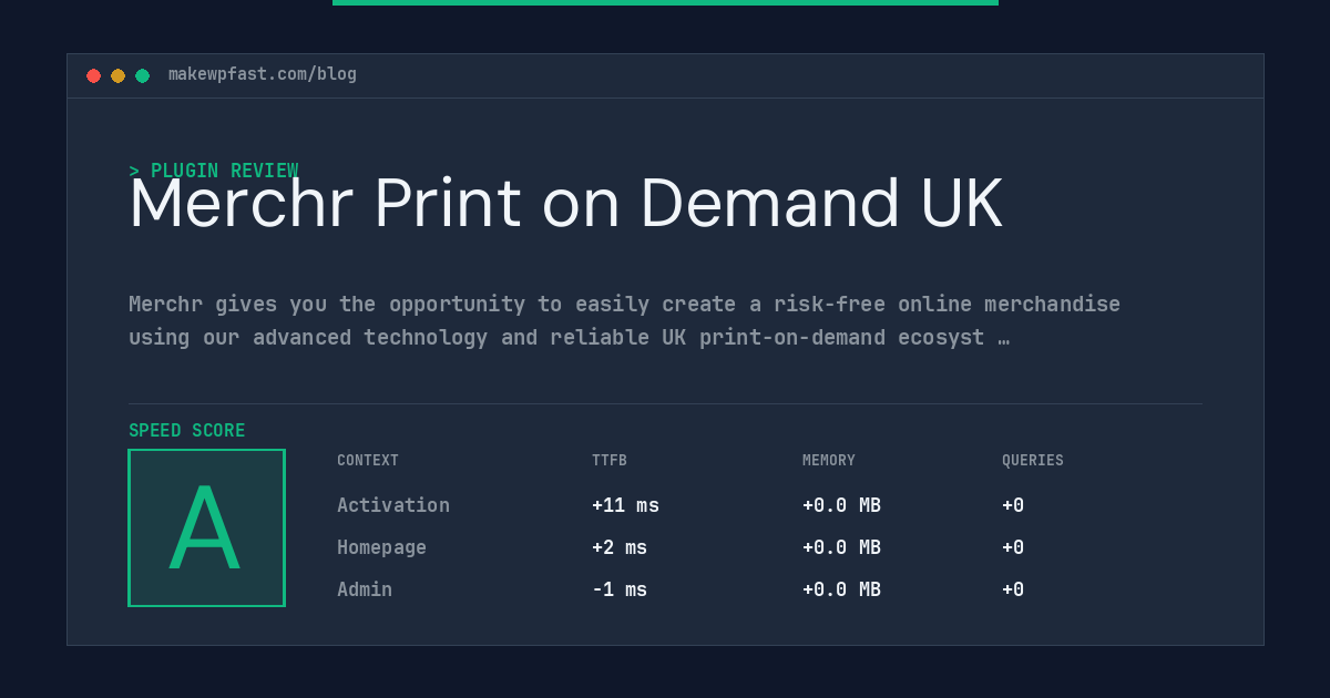 Merchr Print on Demand UK - MakeWPFast