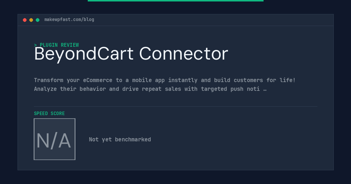 BeyondCart Connector - MakeWPFast