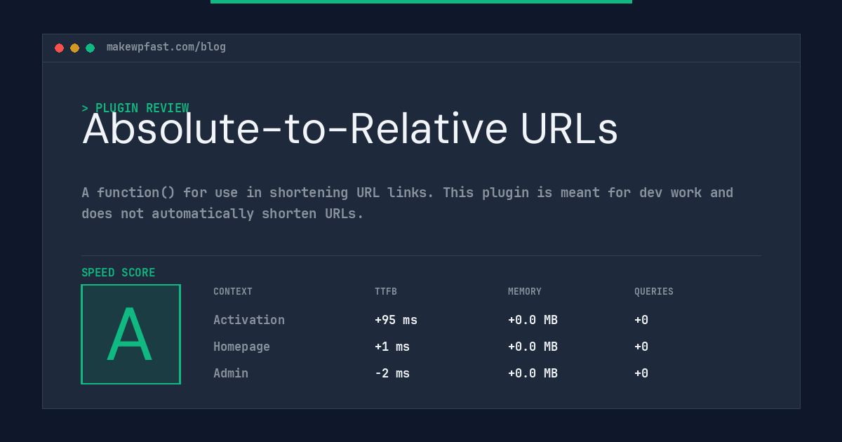 Absolute-to-Relative URLs - MakeWPFast