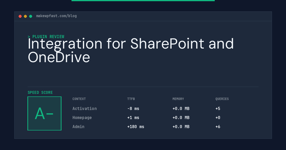 Integration for SharePoint and OneDrive - MakeWPFast