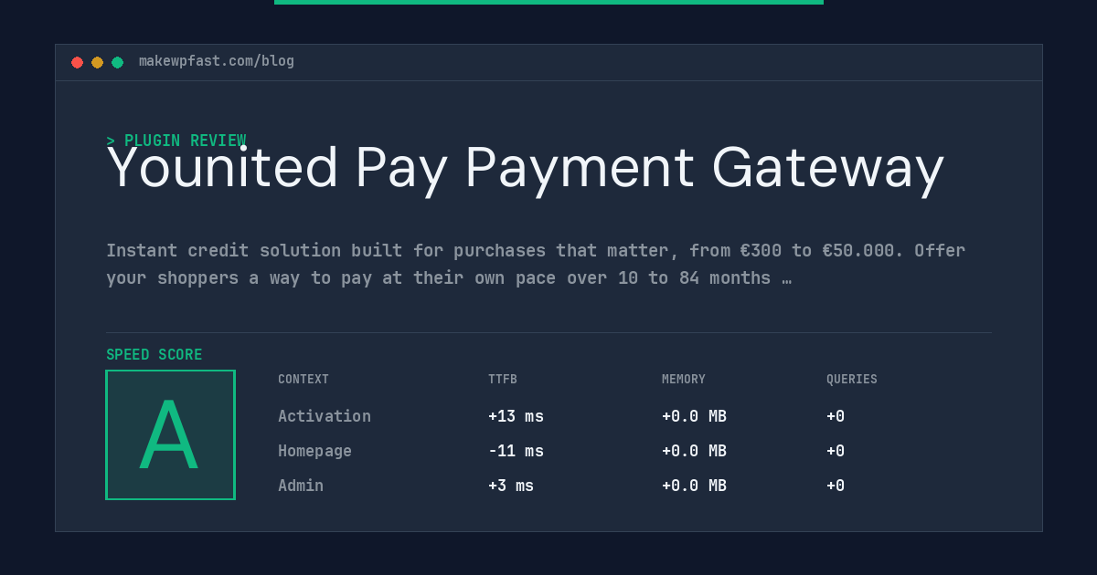 Younited Pay Payment Gateway - MakeWPFast