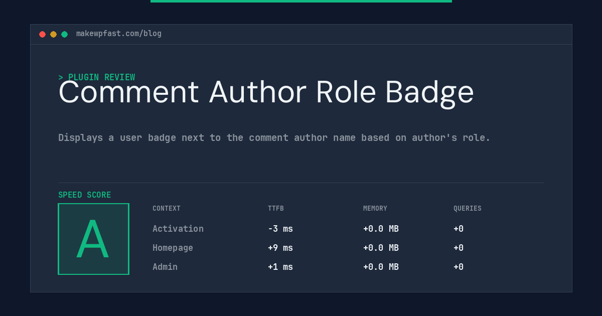 Comment Author Role Badge - MakeWPFast