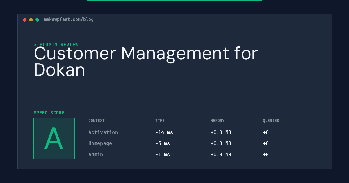 Customer Management for Dokan - MakeWPFast