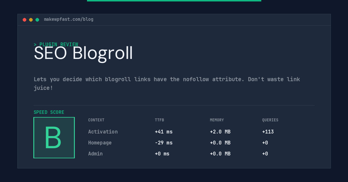 SEO Blogroll - MakeWPFast