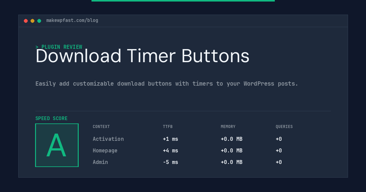 Download Timer Buttons - MakeWPFast