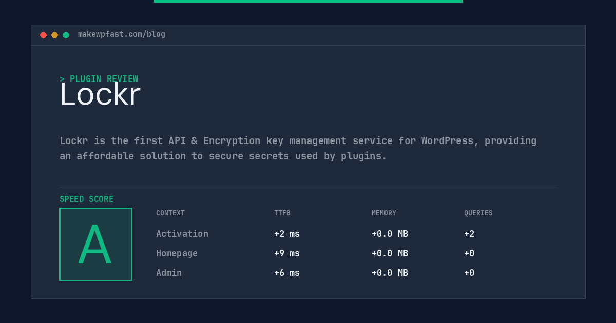 Lockr - MakeWPFast