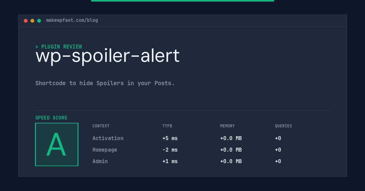 wp-spoiler-alert - MakeWPFast