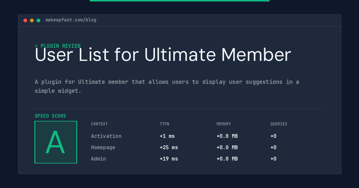 User List for Ultimate Member - MakeWPFast