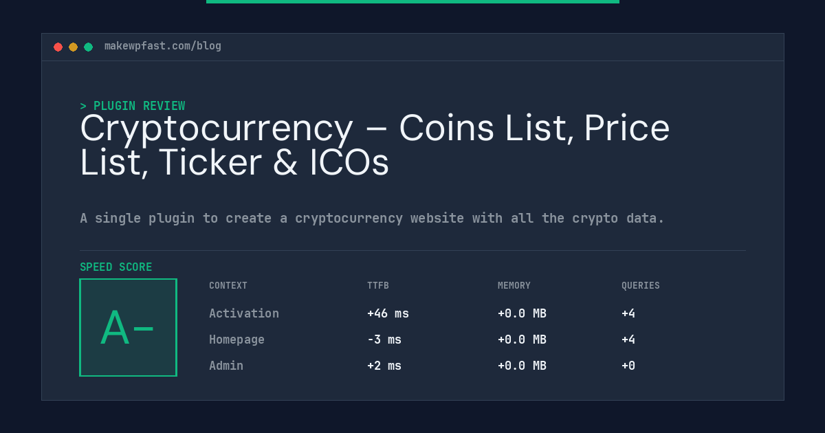 Cryptocurrency – Coins List, Price List, Ticker & ICOs - MakeWPFast