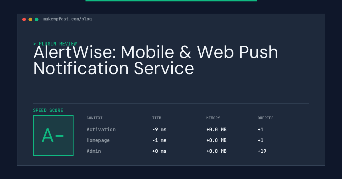 AlertWise: Mobile & Web Push Notification Service - MakeWPFast