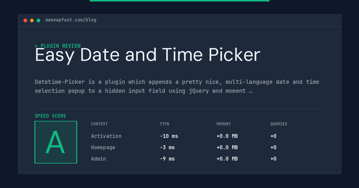 Easy Date and Time Picker - MakeWPFast