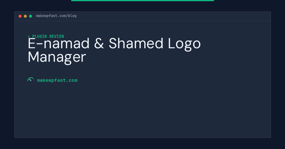 E-namad & Shamed Logo Manager - MakeWPFast