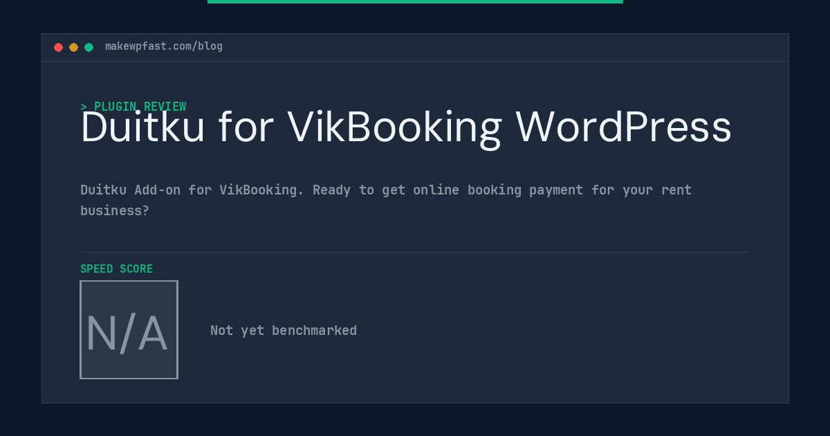 Duitku for VikBooking WordPress - MakeWPFast