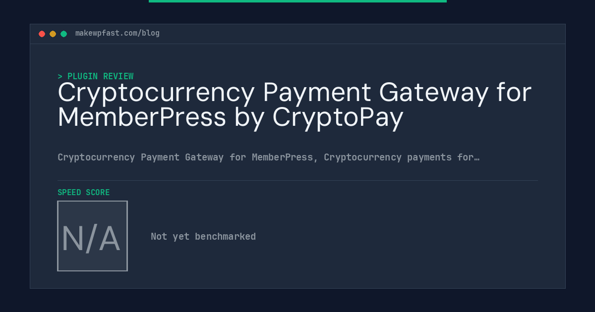 Cryptocurrency Payment Gateway for MemberPress by CryptoPay - MakeWPFast