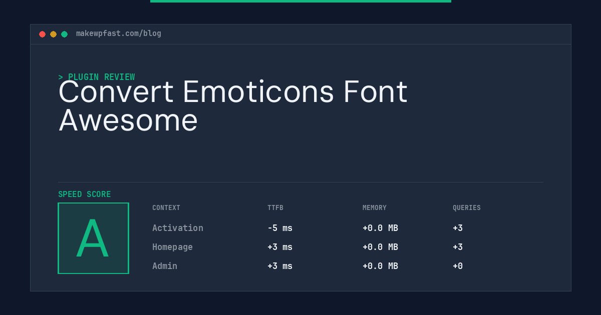 Convert Emoticons Font Awesome - MakeWPFast