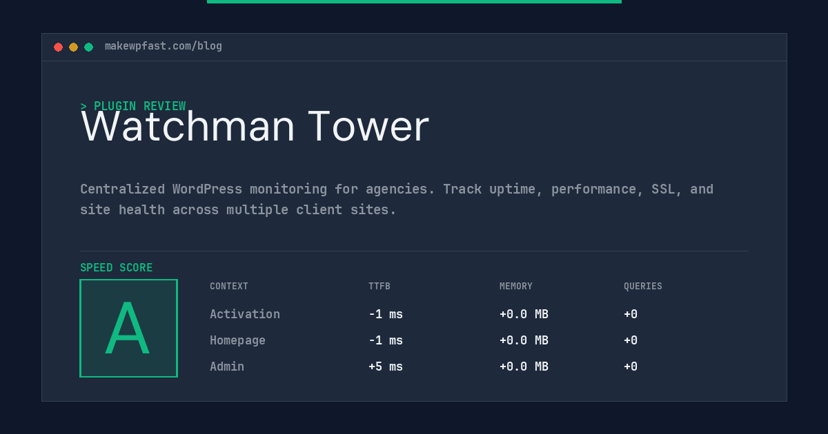 Watchman Tower - MakeWPFast