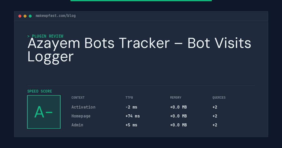 Azayem Bots Tracker – Bot Visits Logger - MakeWPFast