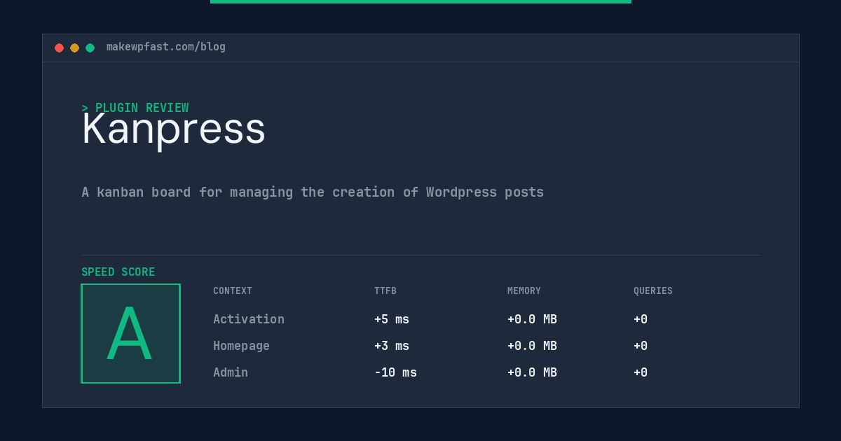 Kanpress - MakeWPFast