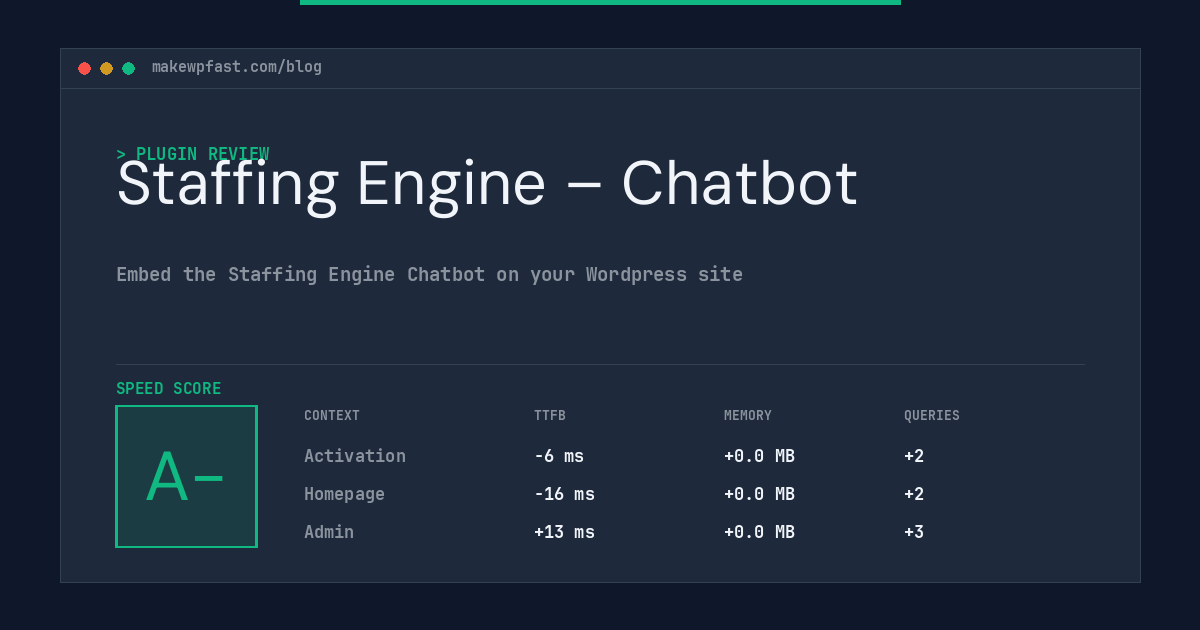 Staffing Engine – Chatbot - MakeWPFast