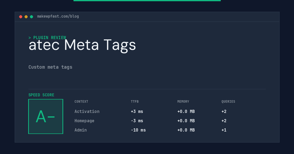 atec Meta Tags - MakeWPFast