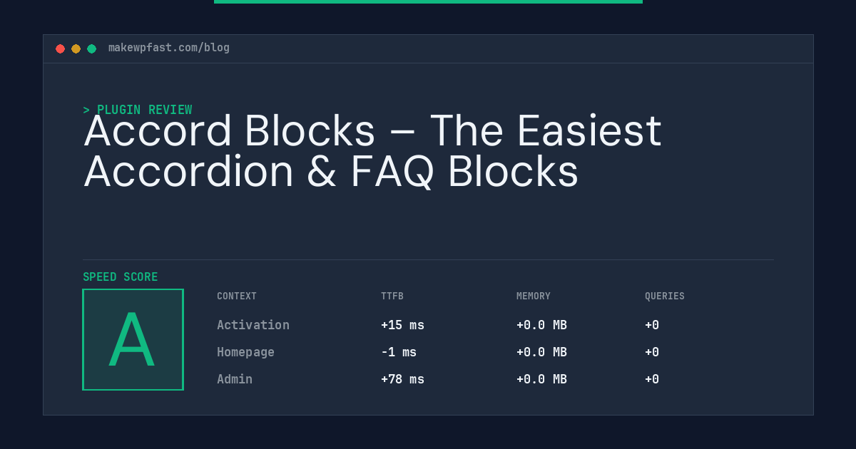 Accord Blocks – The Easiest Accordion & FAQ Blocks - MakeWPFast