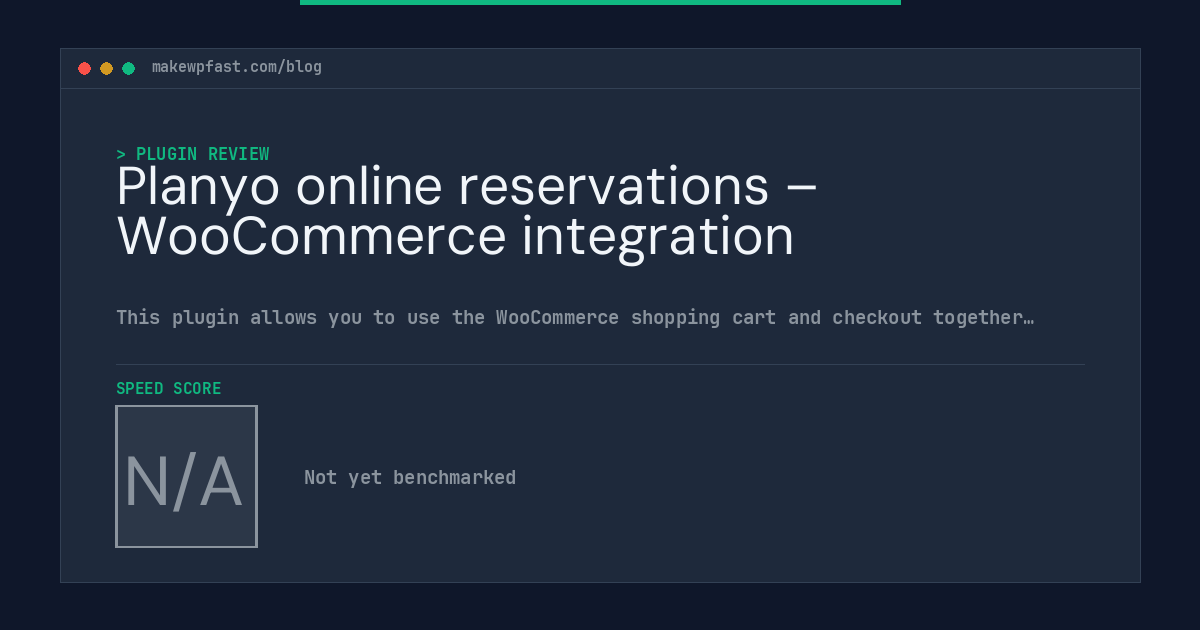 Planyo online reservations – WooCommerce integration - MakeWPFast