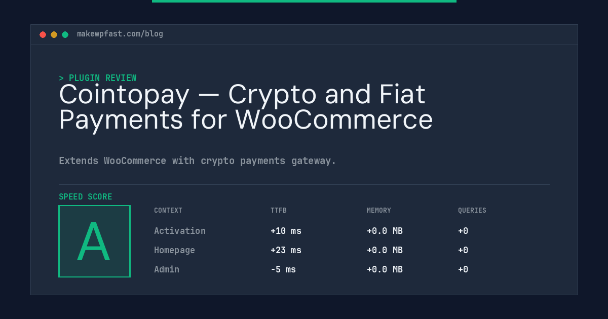 Cointopay — Crypto and Fiat Payments for WooCommerce - MakeWPFast