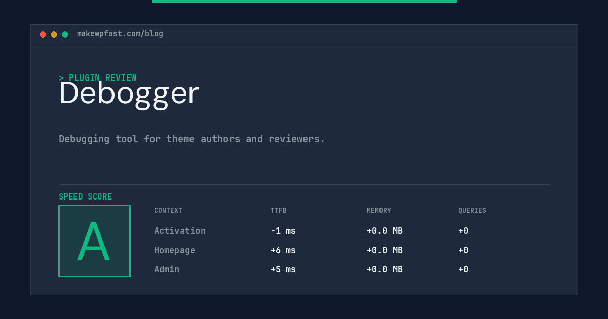 Debogger - MakeWPFast