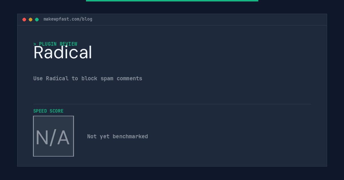 Radical - MakeWPFast