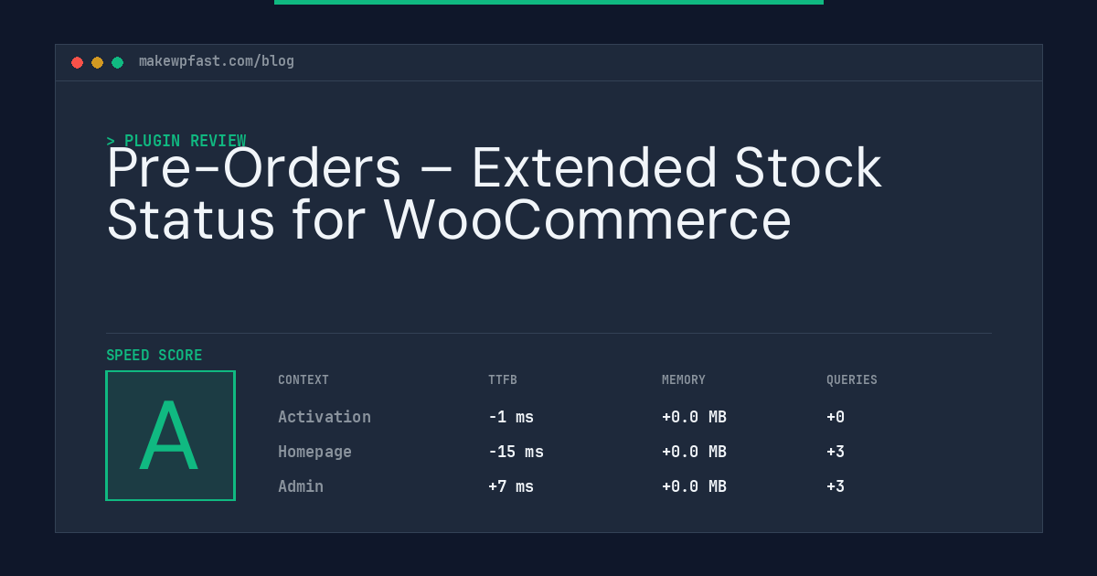 Pre-Orders – Extended Stock Status for WooCommerce - MakeWPFast