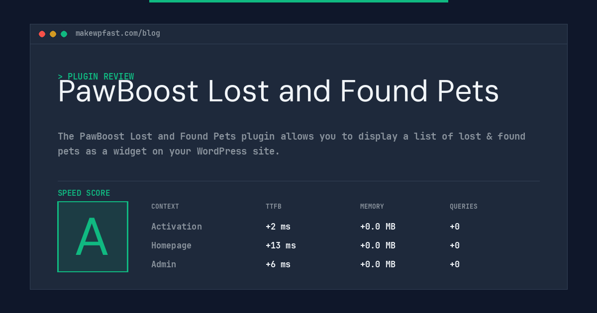 PawBoost Lost and Found Pets - MakeWPFast