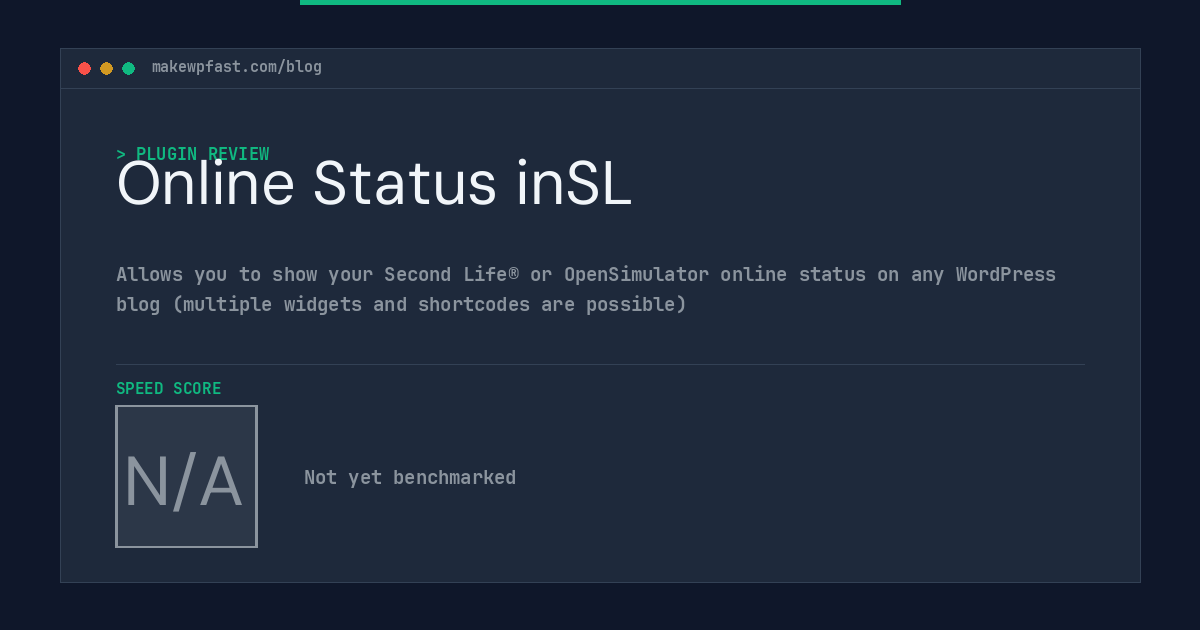 Online Status inSL - MakeWPFast
