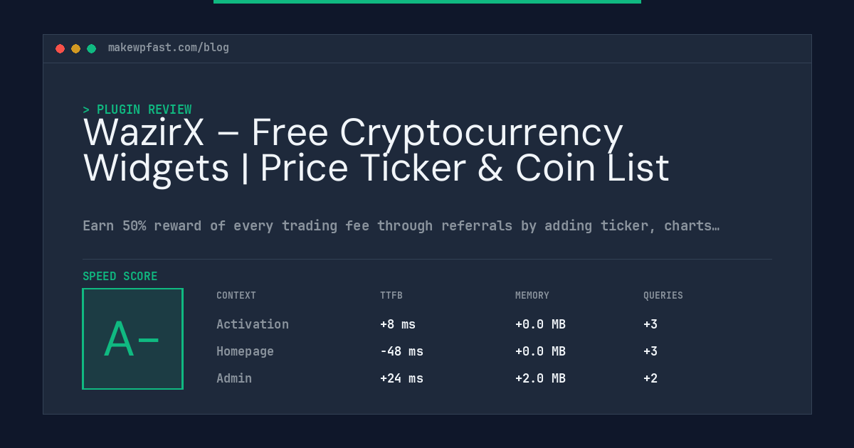 WazirX – Free Cryptocurrency Widgets | Price Ticker & Coin List - MakeWPFast