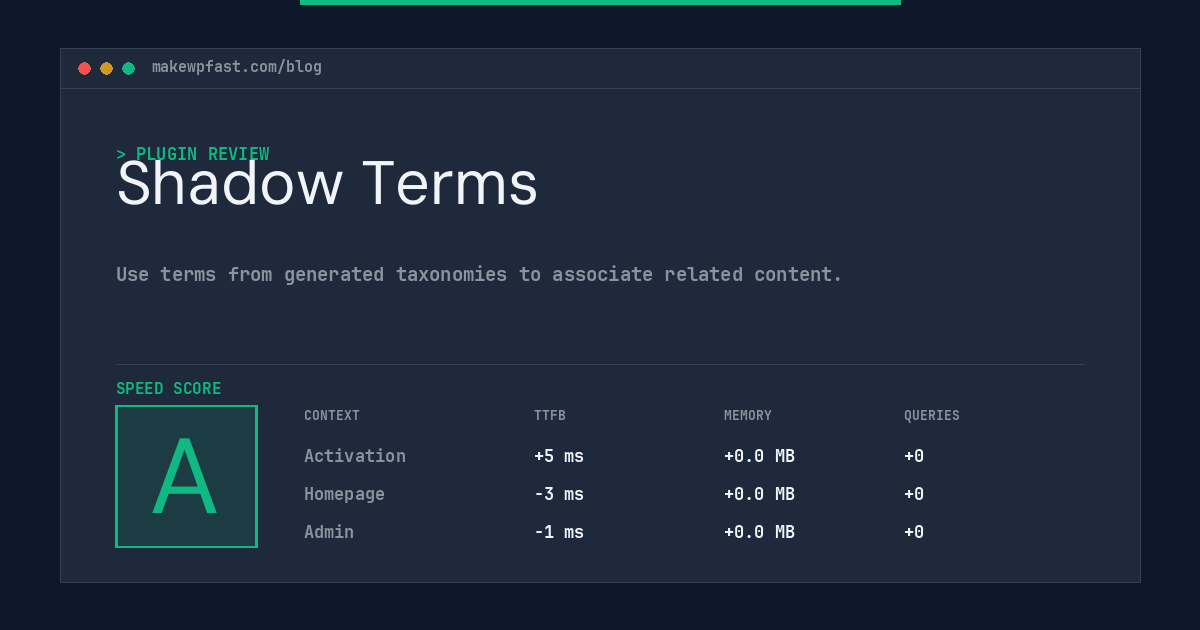 Shadow Terms - MakeWPFast