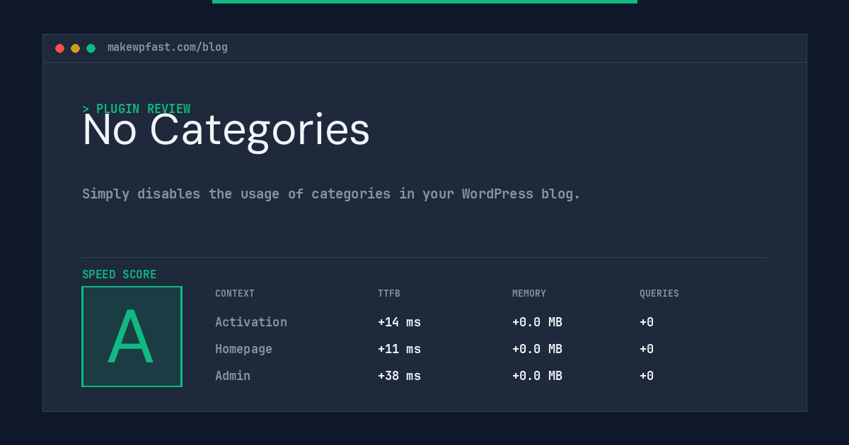 No Categories - MakeWPFast