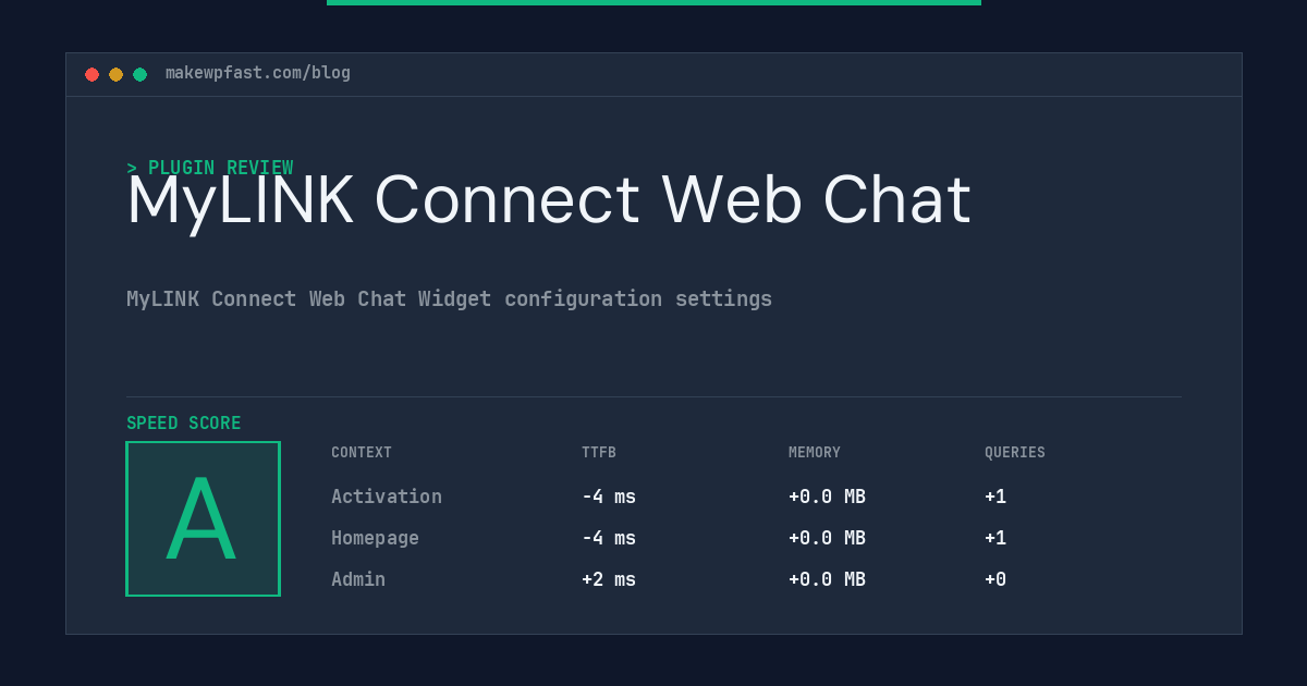 MyLINK Connect Web Chat - MakeWPFast
