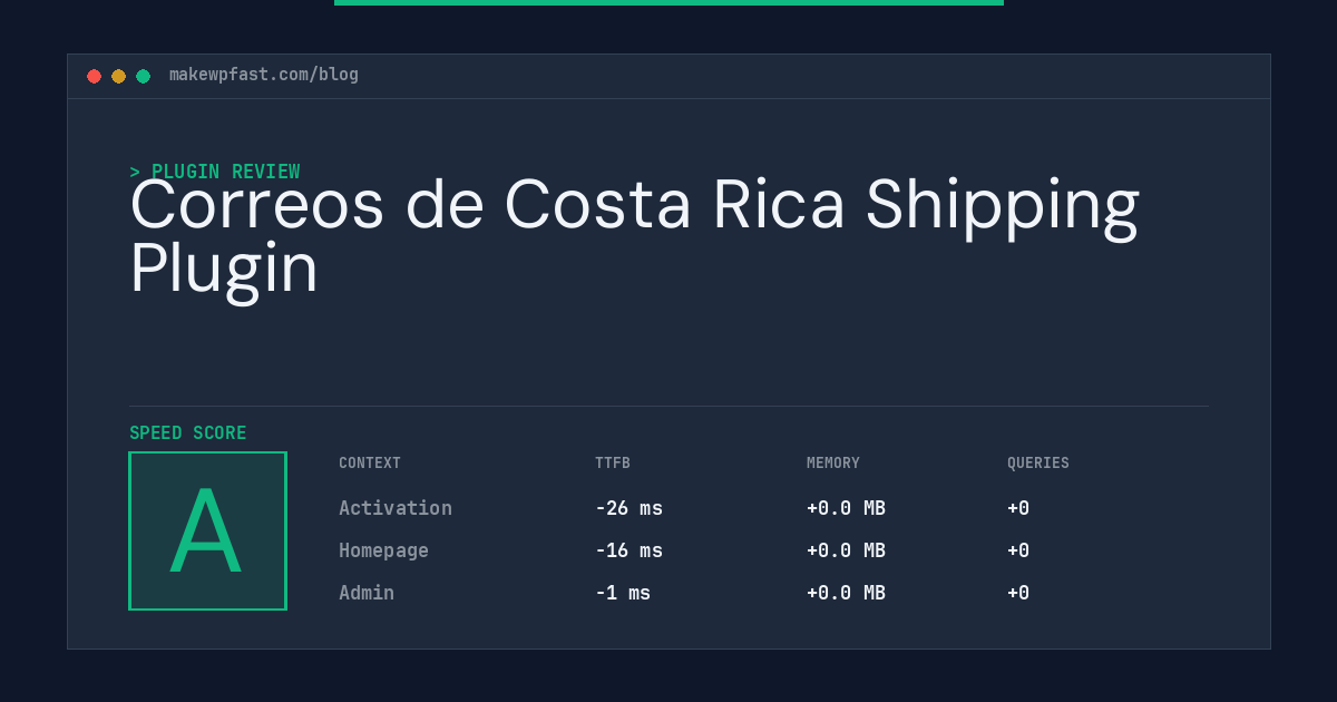Correos de Costa Rica Shipping Plugin - MakeWPFast