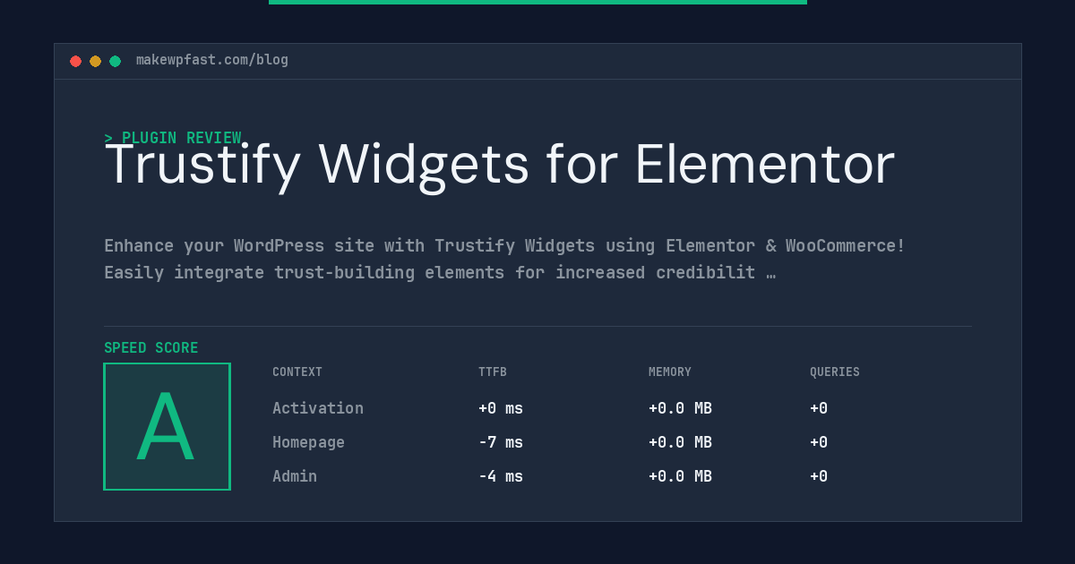 Trustify Widgets for Elementor - MakeWPFast