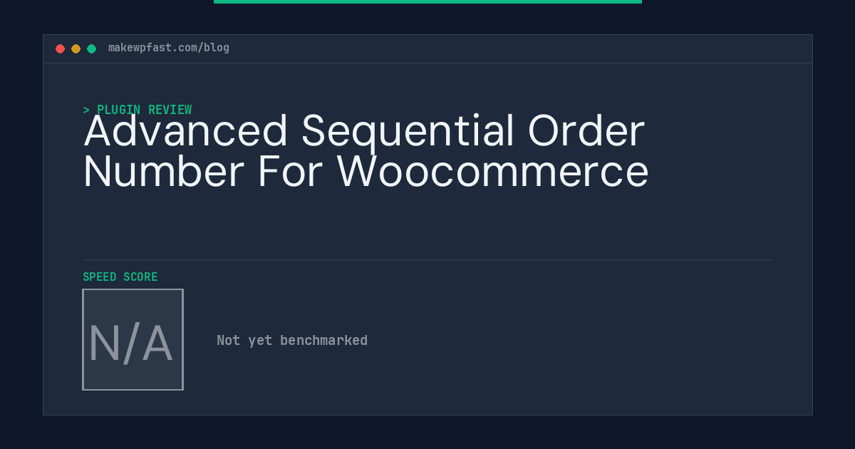 Advanced Sequential Order Number For Woocommerce - MakeWPFast