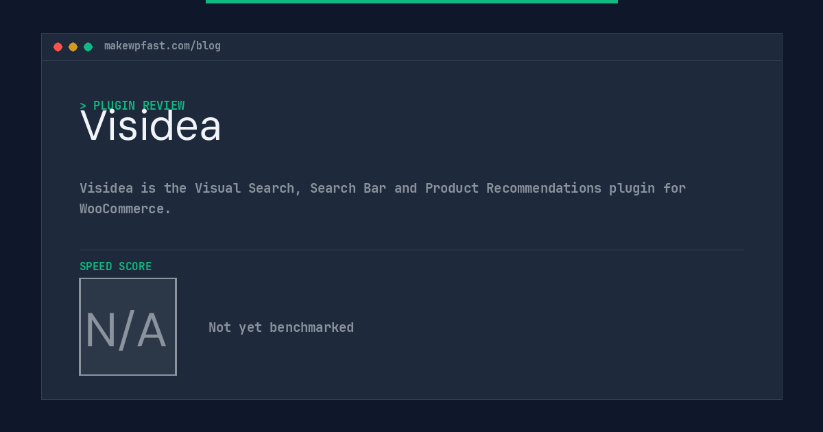 Visidea - MakeWPFast