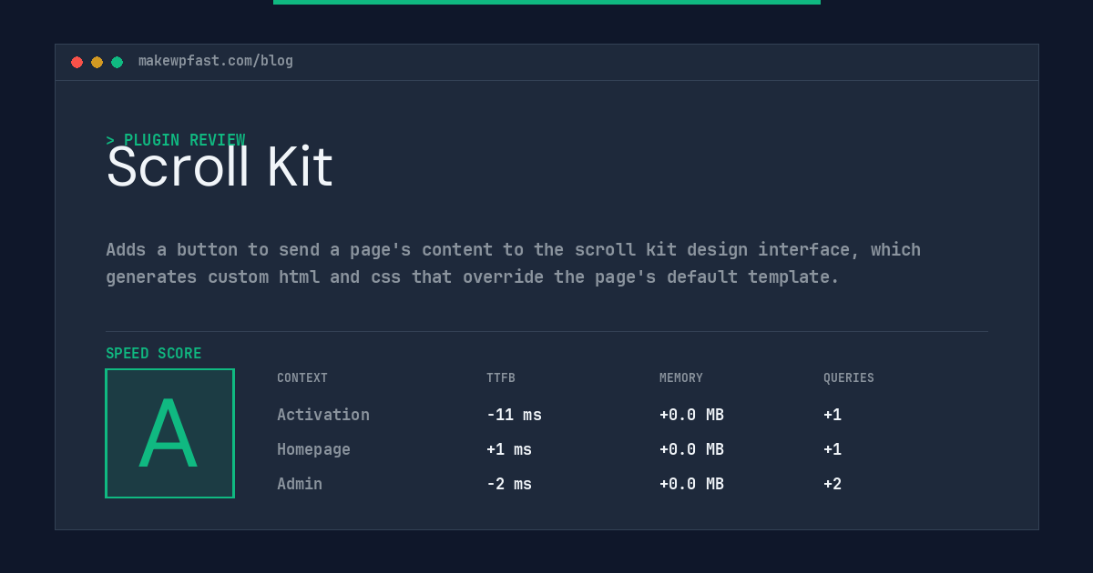 Scroll Kit - MakeWPFast