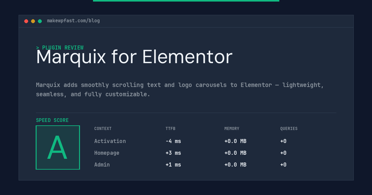 Marquix for Elementor - MakeWPFast