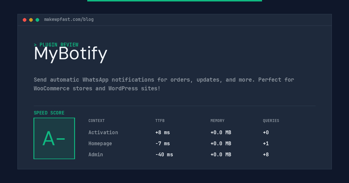 MyBotify - MakeWPFast