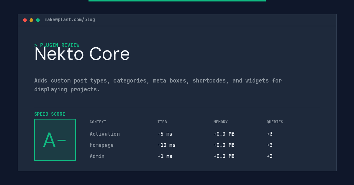 Nekto Core - MakeWPFast